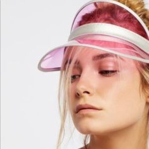 Red High roller vinyl Visor